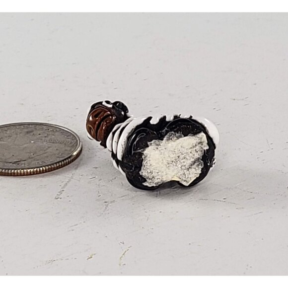 Peru Clay Baby Zebra Foal Miniature Figurine - Picture 6 of 6